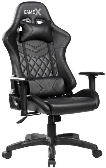 GameX GameX Lopez kunstlæder sort 70x65x134cm